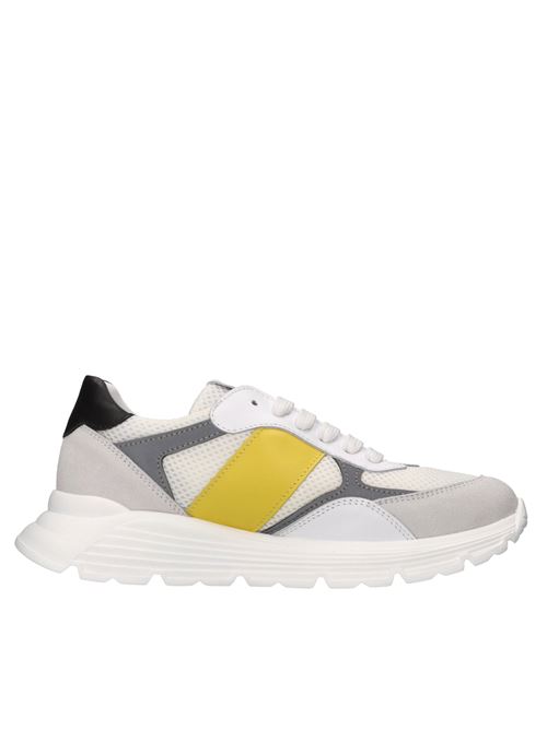 Sneakers in pelle e tessuto JOHN RICHMOND | 79919 VESUVIOBIANCO-ARGENTO-GIALLO